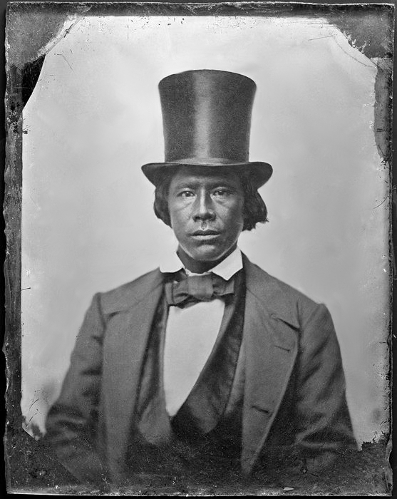 1860 portrait of James Mye of the Mashpee Wampanoag